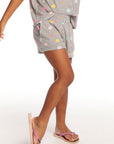 Jade Embroidered Flowers Waffle Knit Girls Short GIRLS chaserbrand