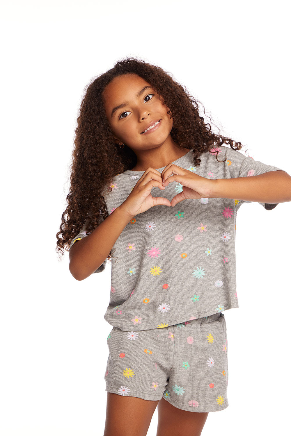 Devin Embroidered Flowers Girls Tee GIRLS chaserbrand