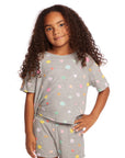 Devin Embroidered Flowers Girls Tee GIRLS chaserbrand