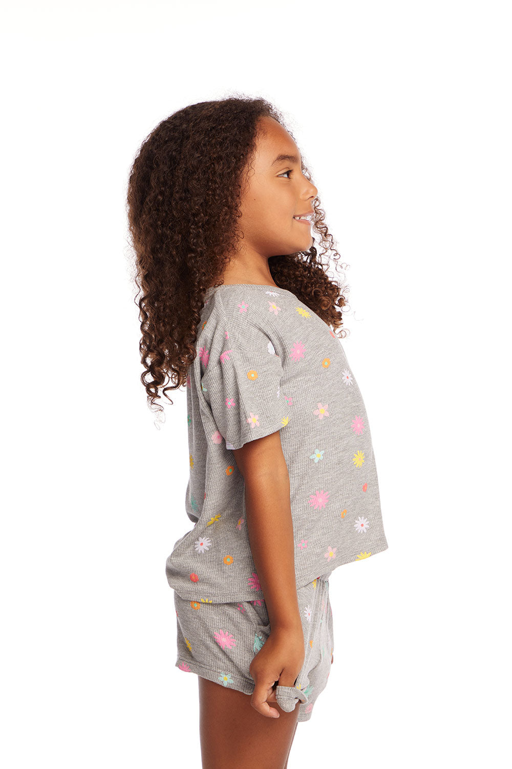 Devin Embroidered Flowers Girls Tee GIRLS chaserbrand