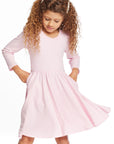 Puff Girls Long Sleeve Ribbon Dress with Twirl Skirt Girls chaserbrand