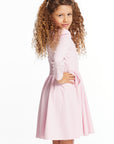 Puff Girls Long Sleeve Ribbon Dress with Twirl Skirt Girls chaserbrand