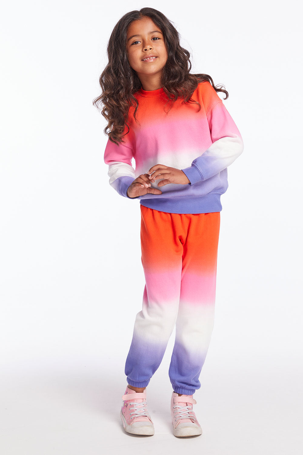 Slim Slouchy Candy Sunset Girls Sweatpants Girls chaserbrand