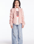 Girls Pinky Puff Sleeve Jacket Girls chaserbrand