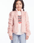 Girls Pinky Puff Sleeve Jacket Girls chaserbrand