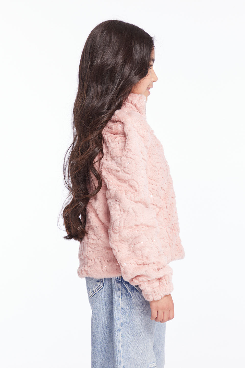 Girls Pinky Puff Sleeve Jacket Girls chaserbrand