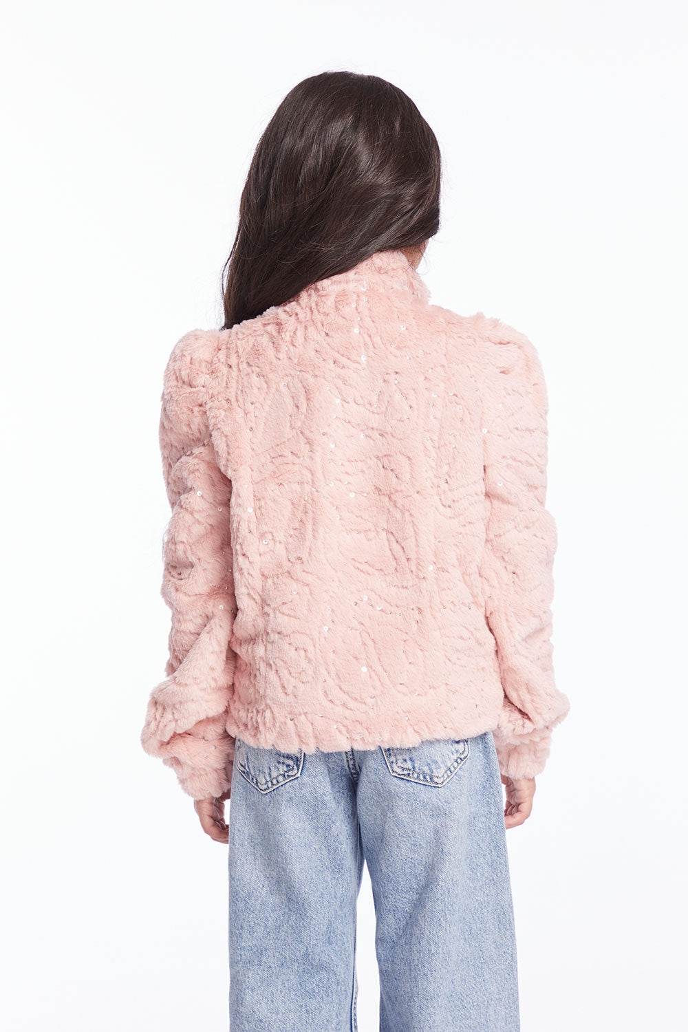 Girls Pinky Puff Sleeve Jacket Girls chaserbrand