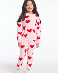Fuzzy Fleece Sugar Heart Girls Legging Girls chaserbrand