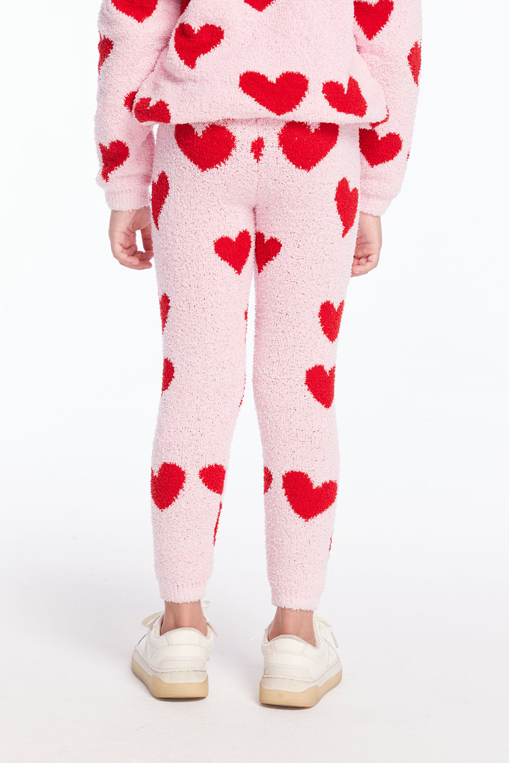 Fuzzy Fleece Sugar Heart Girls Legging Girls chaserbrand