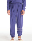 Slim Slouchy Frost Blue Girls Pant with Strappings GIRLS chaserbrand