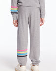 Slim Slouchy Heather Grey Girls Pant with Strappings Girls chaserbrand
