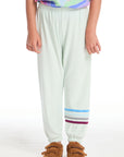 Slim Slouchy Mint Green Girls Pant with Strappings GIRLS chaserbrand