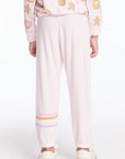 Slim Slouchy Pinky Girls Pant with Strappings Girls chaserbrand