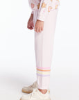 Slim Slouchy Pinky Girls Pant with Strappings Girls chaserbrand