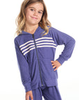 Frost Blue Girls Zip Up Hoodie GIRLS chaserbrand