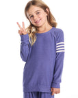 Basic Frost Blue Girls Pullover GIRLS chaserbrand