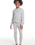 Semi Cropped Shirred Fruity Girls Hoodie Pullover GIRLS chaserbrand