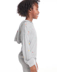 Semi Cropped Shirred Fruity Girls Hoodie Pullover GIRLS chaserbrand