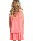 Devin Electric Coral Girls Muscle Tee GIRLS chaserbrand