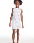 Devin Happy Stripe Girls Muscle Tee GIRLS chaserbrand