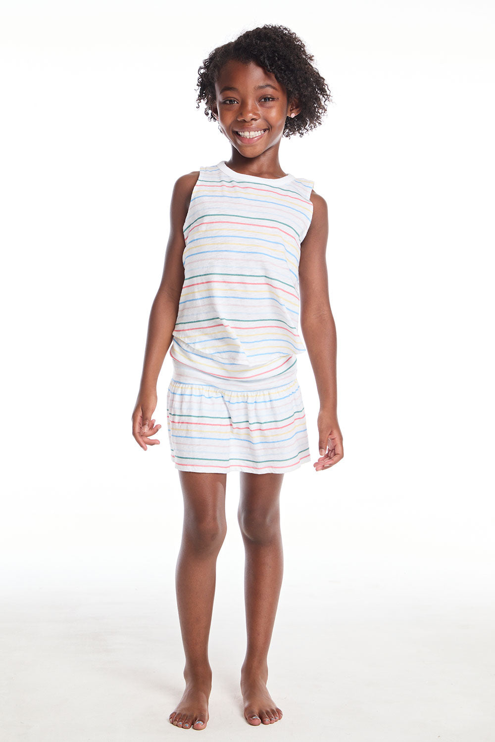 Peplum Happy Stripe Girls Skort GIRLS chaserbrand