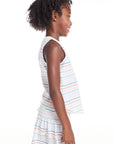 Devin Happy Stripe Girls Muscle Tee GIRLS chaserbrand