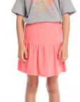 Peplum Electric Coral Girls Skort GIRLS chaserbrand
