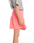 Peplum Electric Coral Girls Skort GIRLS chaserbrand