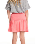 Peplum Electric Coral Girls Skort GIRLS chaserbrand