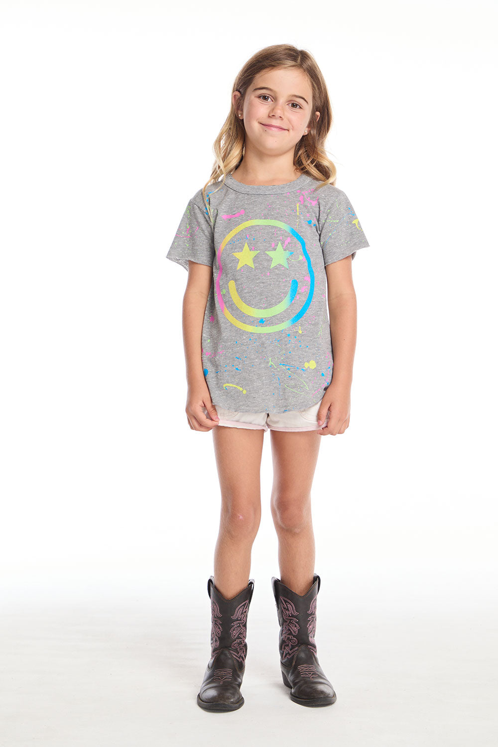 Happy Smiley Face Girls Tee GIRLS chaserbrand