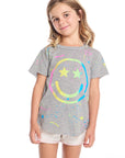 Happy Smiley Face Girls Tee GIRLS chaserbrand