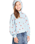 Allover Strawberries Zip Up Hoodie Girls chaserbrand