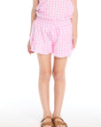 Pinky Gingham Grotto Shorts Girls chaserbrand