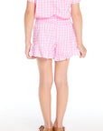 Pinky Gingham Grotto Shorts Girls chaserbrand