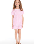 Pinky Gingham Grotto Shorts Girls chaserbrand