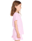 Pinky Gingham Short Sleeve Shirttail Tee Girls chaserbrand