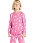 Basic Pink Lightning Pullover Girls chaserbrand