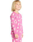 Basic Pink Lightning Pullover Girls chaserbrand