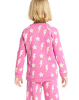 Basic Pink Lightning Pullover Girls chaserbrand