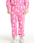 Shirred Easy Pink Lightning Sweatpant Girls chaserbrand
