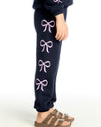 Shirred Easy Stormy Bows Sweatpant Girls chaserbrand