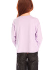 Back view of girl wearing Chaser’s pink Willie Nelson Lady Luck Tee on a white background