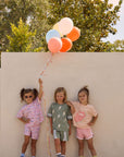 Girls Peace Happy Smile Shorts chaserbrand
