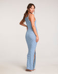 Evelyn Amalfi Blue Stripe Midi Dress WOMENS chaserbrand