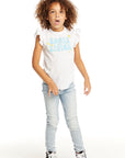 Little Sister Flutter Sleeve Tee GIRLS chaserbrand