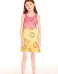 Allover Smileys Tank Dress Girls chaserbrand