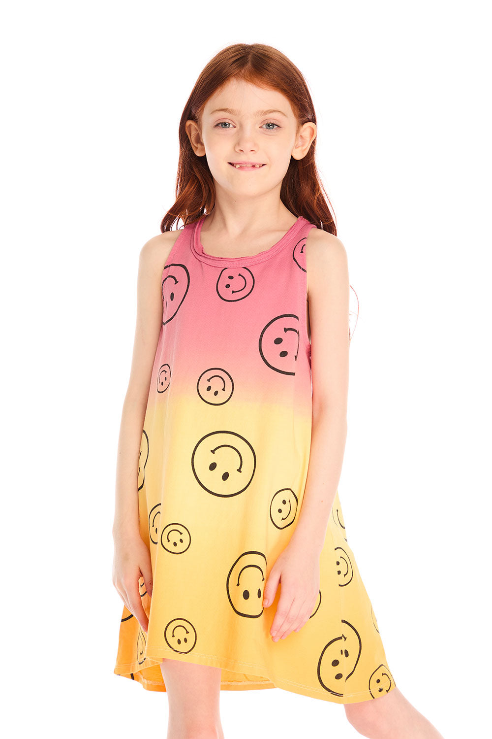 Allover Smileys Tank Dress Girls chaserbrand