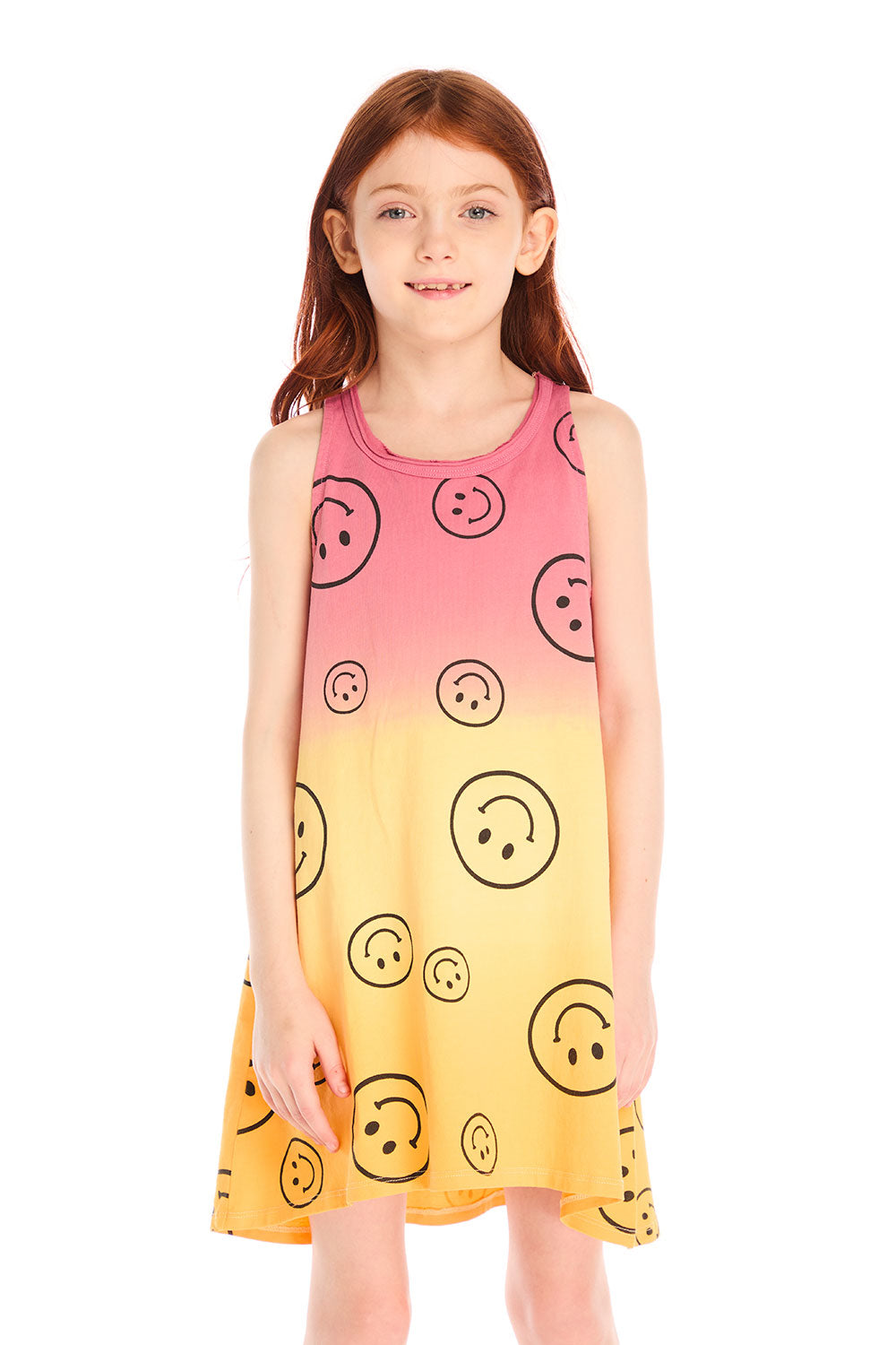 Allover Smileys Tank Dress Girls chaserbrand