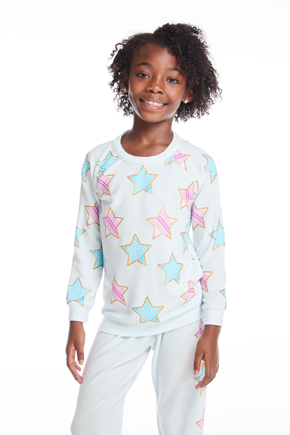 Star Party Girls Raglan Pullover GIRLS chaserbrand