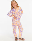 Slim Peach Lavender Tie Dye Girls Slouchy Pant Girls chaserbrand